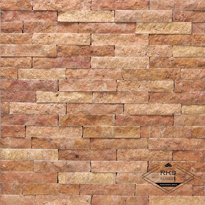 Фасадный камень Полоса - Травертин Золотистый Persiano в Старом Осколе